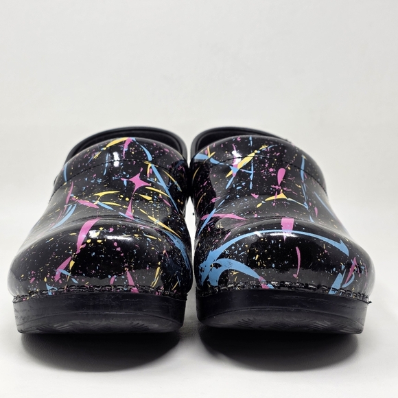 Dansko Womens Multi-Color Paint Splatter Professional Nursing Clogs Size EU 40 - Picture 8 of 12